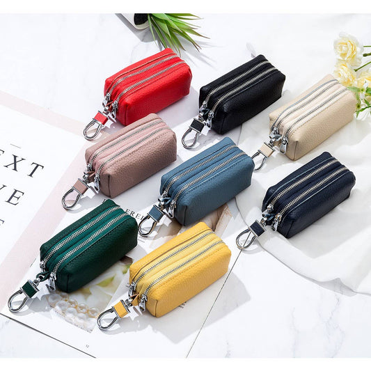 Unisex Leather Key and Coin Bag_CUAB00375