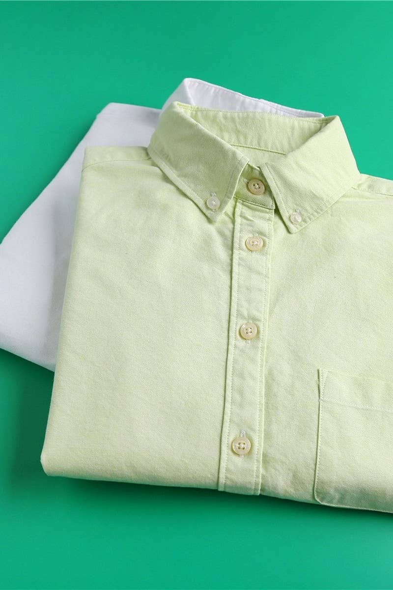 CWTSTL2244_SOLID COLOR LONG-SLEEVED COTTON BOTTOMING SHIRT