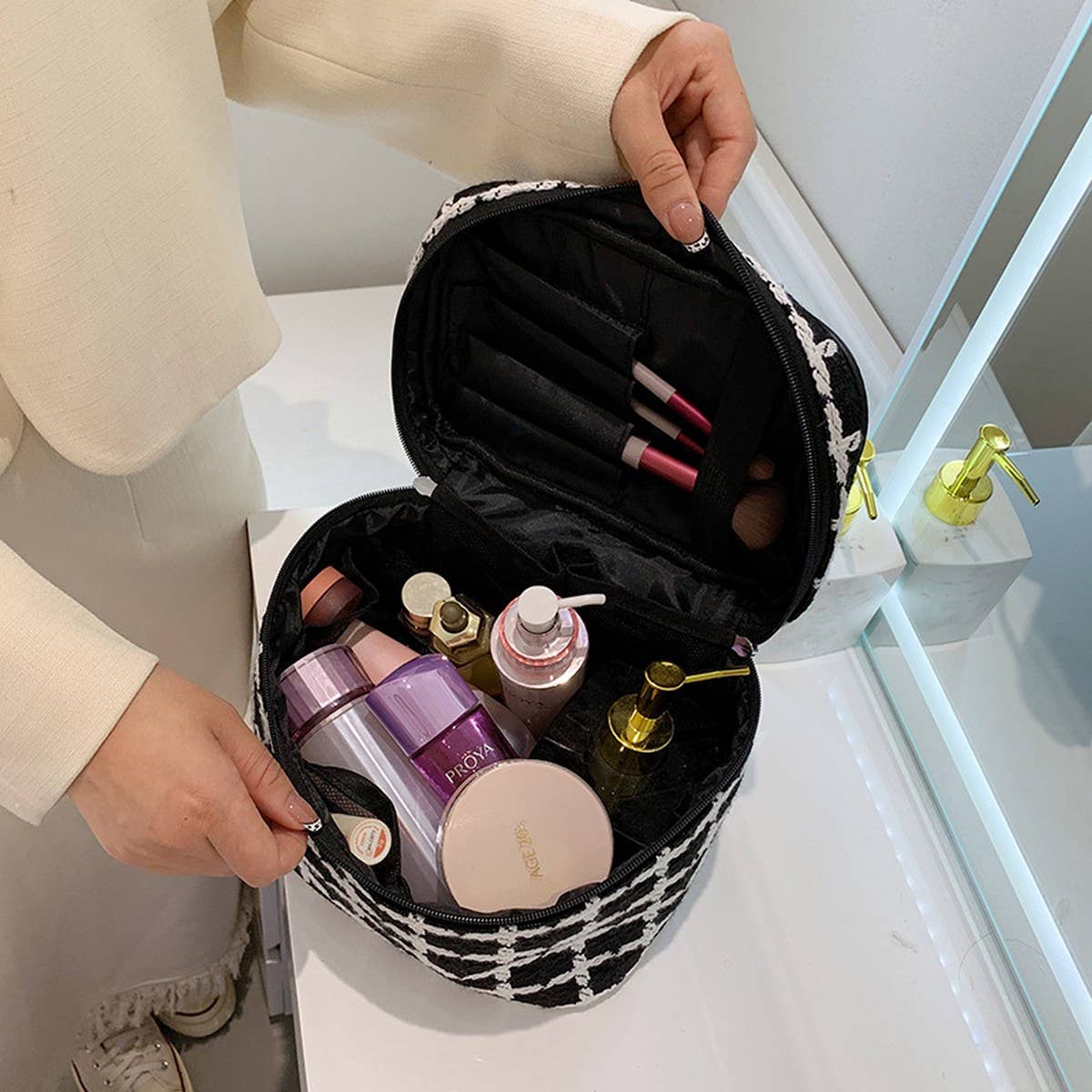 NEW HIGH-END LARGE-CAPACITY COSMETIC BAG_CWAB4476
