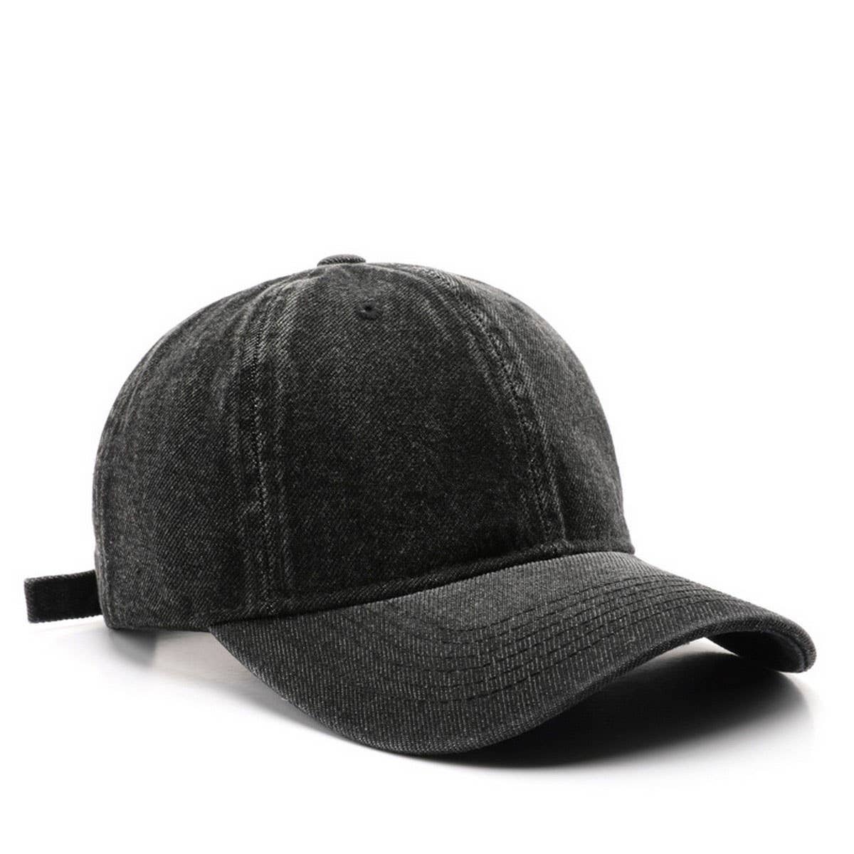 Autumn Winter Washed Denim Baseball Cap, Unisex_CWAH2824
