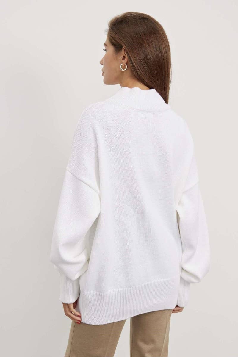 CWOSWL6641_STYLISH LOOSE TURTLENECK LONG-SLEEVED SWEATER