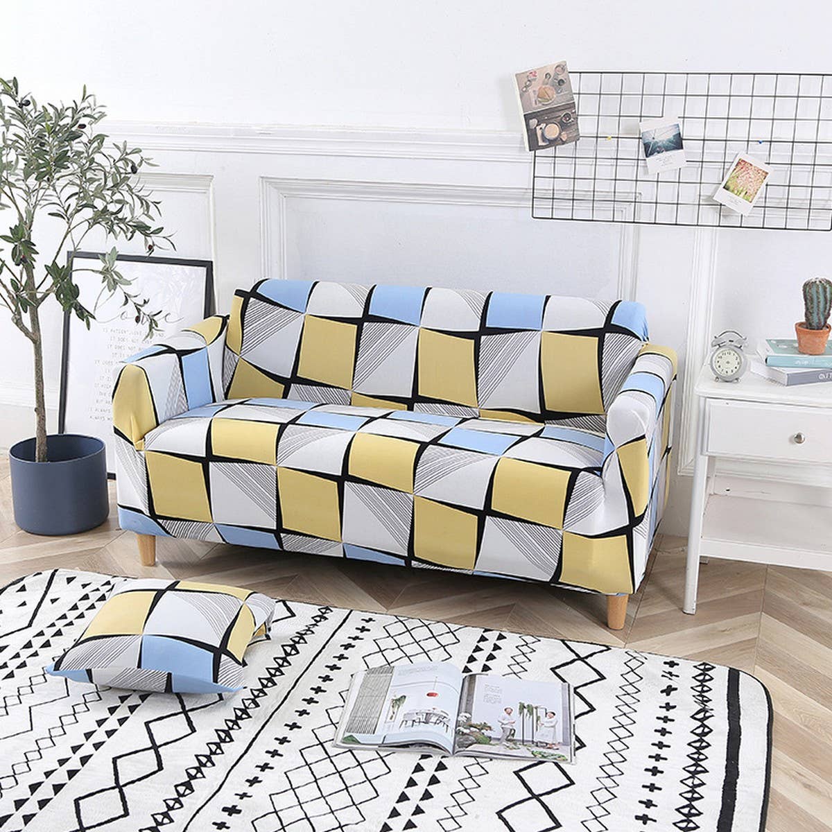 Milk Silk Sofa Cover, Stretch & Full Wrap
