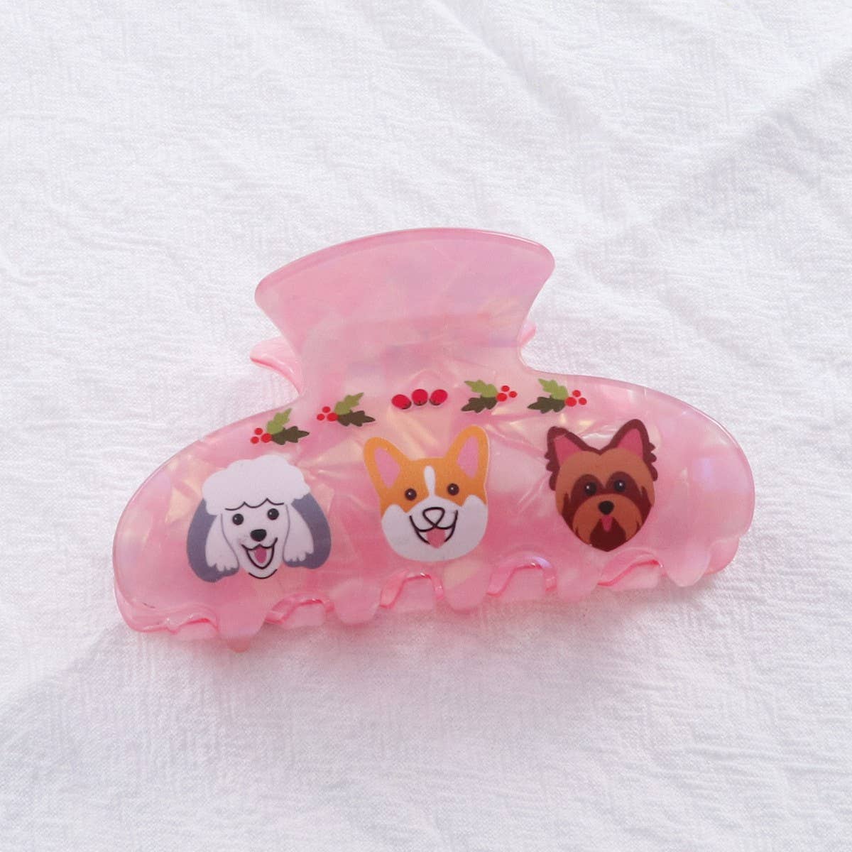 CWAHA5145_SIMPLE SWEET AND CUTE ANIMAL PRINT HAIRPIN