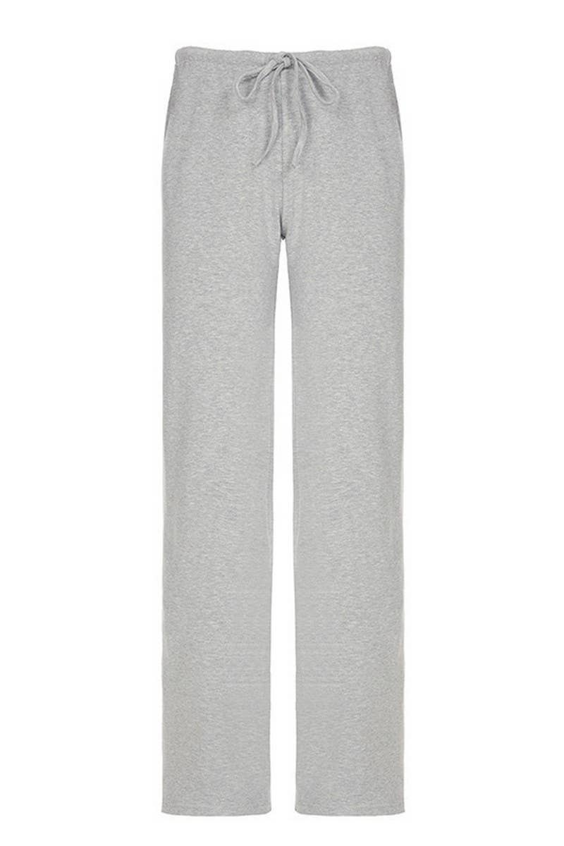 CWSTB00460_TIE FRONT TOP HIGH WAIST DRAWSTRING PANTS SET