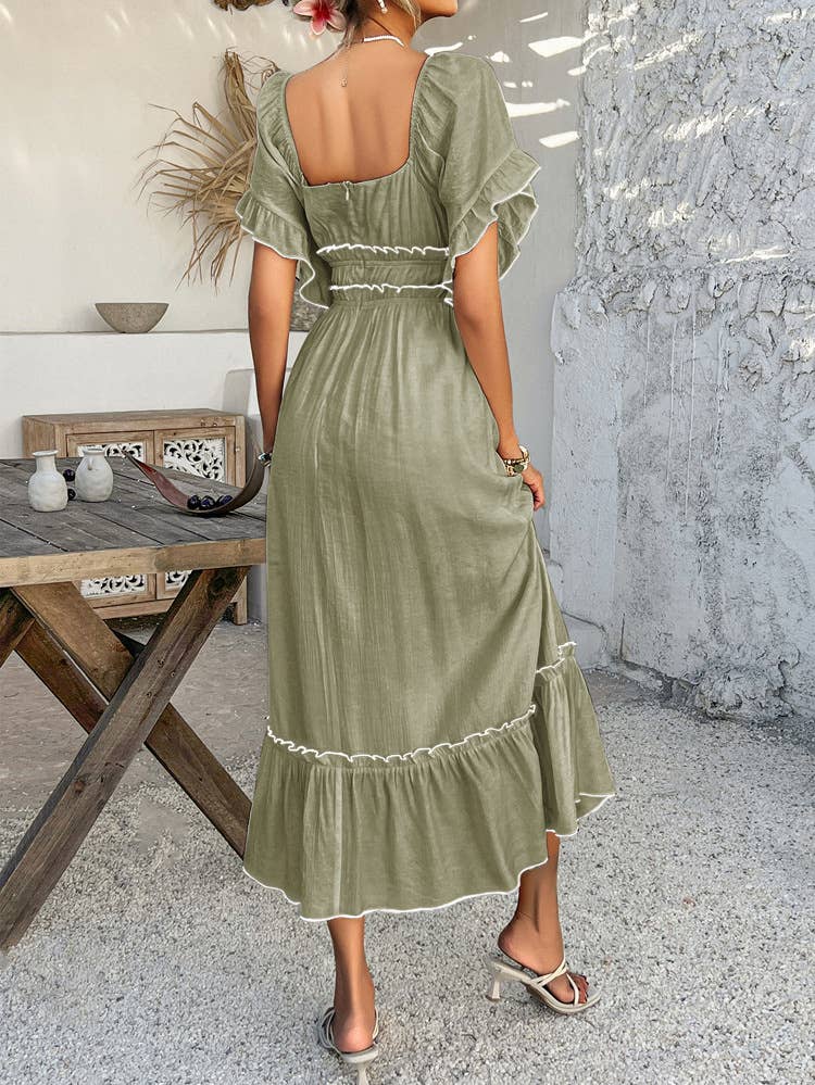 Bohemian Casual Reversible Short Sleeve Dress