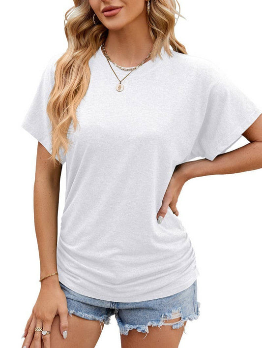 CREW NECK LOOSE SHORT SLEEVE T SHIRT_CWTSTS0139
