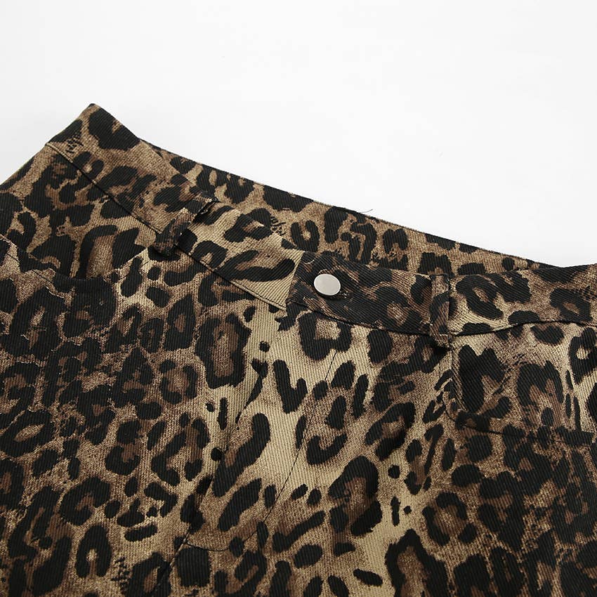 CWBLP1554_FASHION PERSONALITY LEOPARD PRINT WIDE LEG PANTS