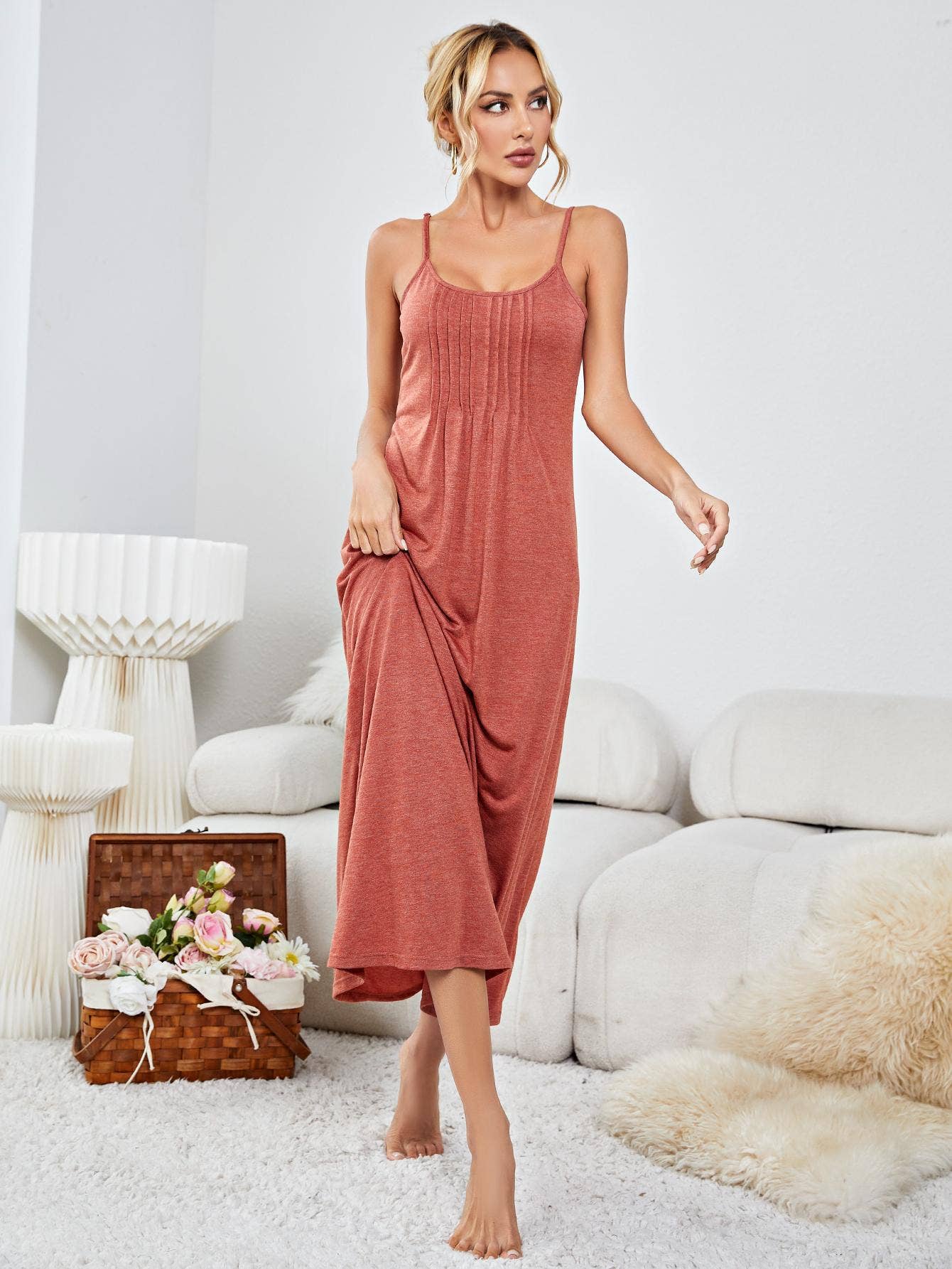 Camisole long home nightdress