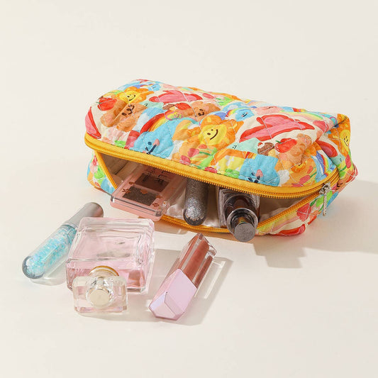 STRIPED POLKA-DOT PORTABLE CUTE COSMETIC BAG_CWAB1043
