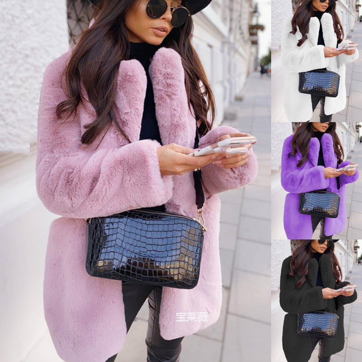 Elegant Faux Fur Coat for Women ? Plus Size Warm