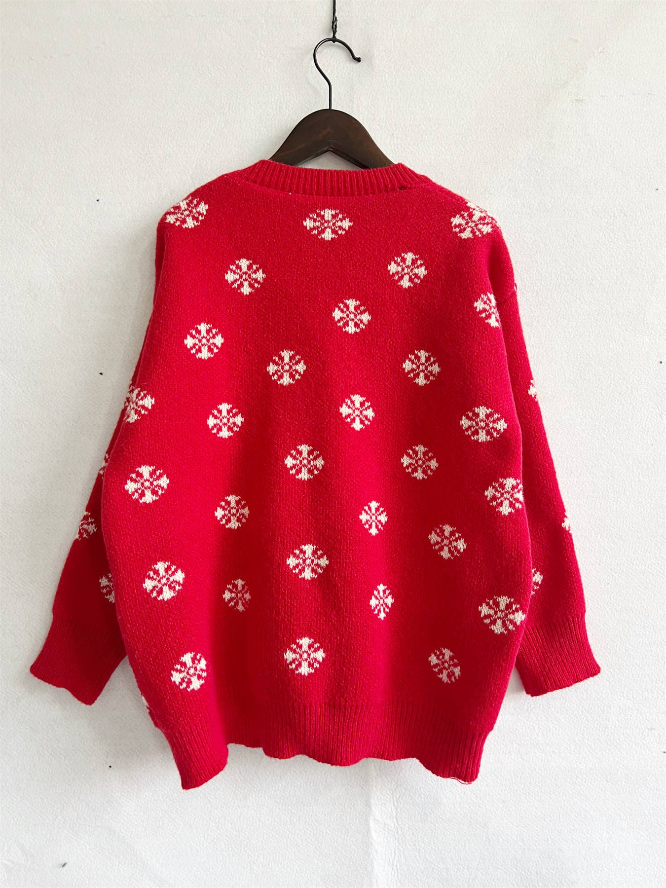 Christmas reindeer jacquard knitted sweater