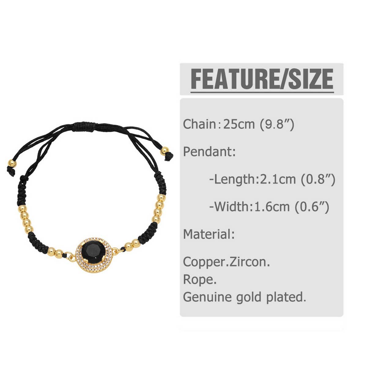SET WITH COLORED ZIRCON BRACELET