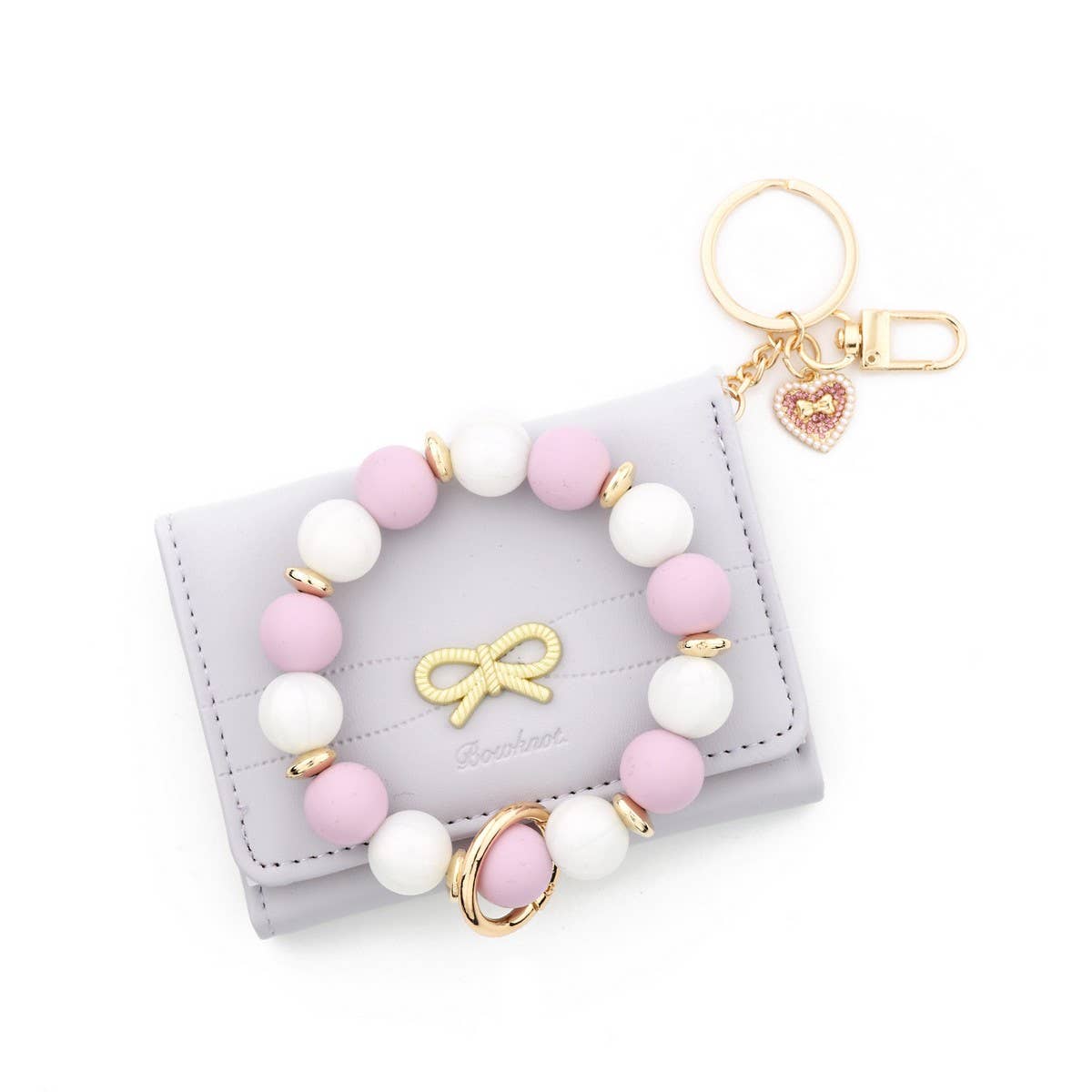 Women¡¯s Bow Heart Short Trifold Wallet Korean_CUAB00443