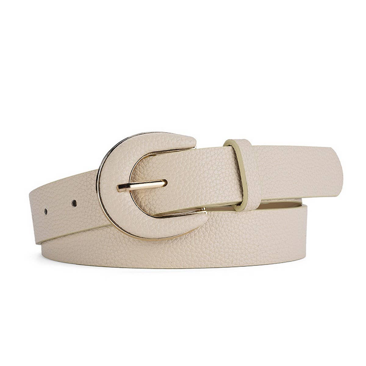 SIMPLE LYCHEE PRINT EMBELLISHED JEANS BELT_CWASC0574