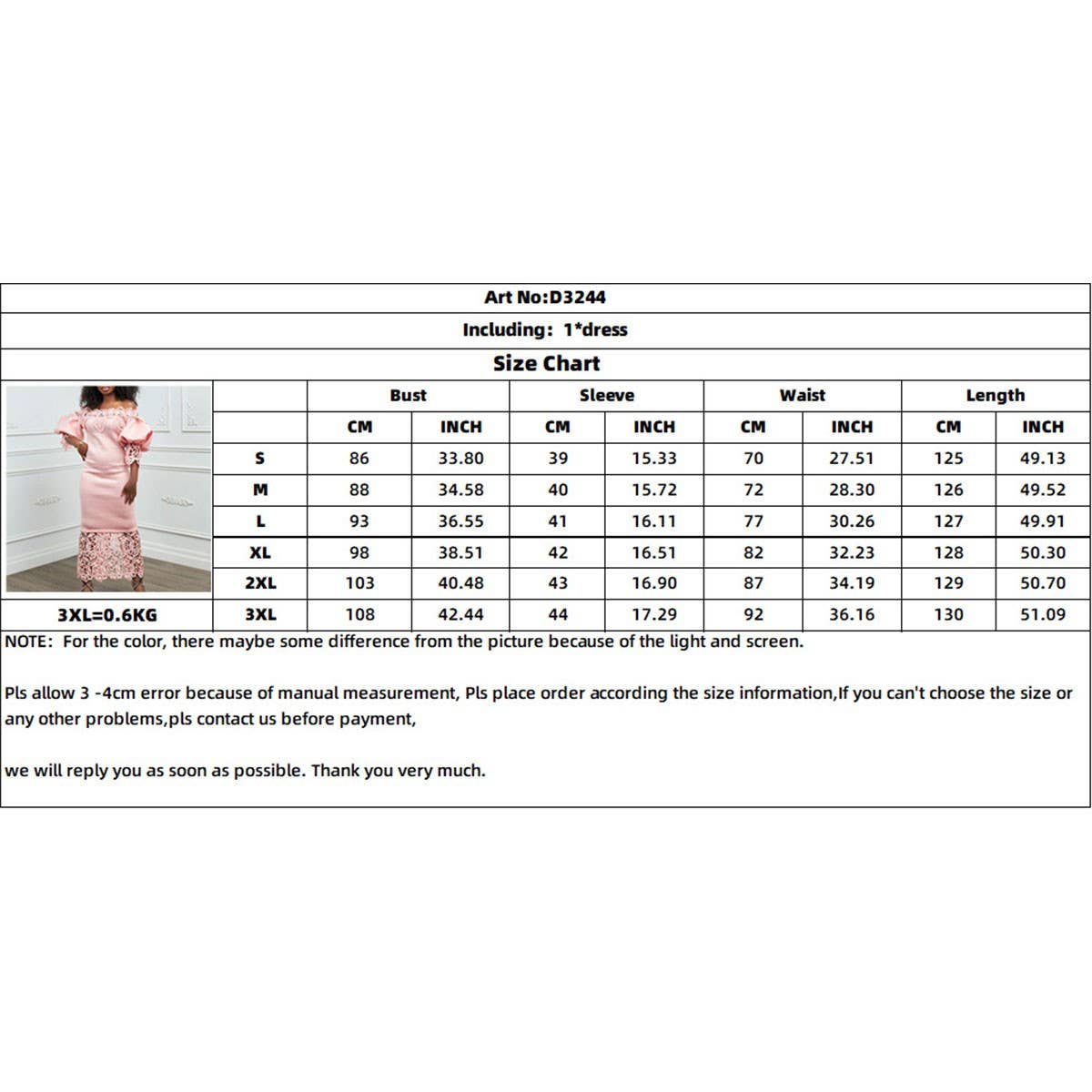BOAT NECK LACE PATCHWORK LANTERN SLEEVE DRESS_CWDMD3683