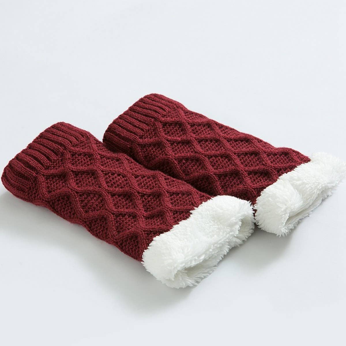 WINTER KNEE PADS DIAMOND GRID PLUS FLEECE SOCKS