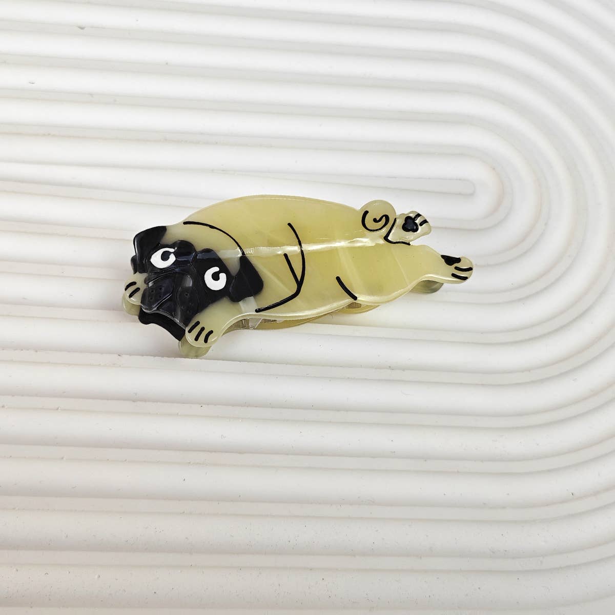 Cartoon Corgi Hair Claw Clip, Acetate Material_CWAHA6433