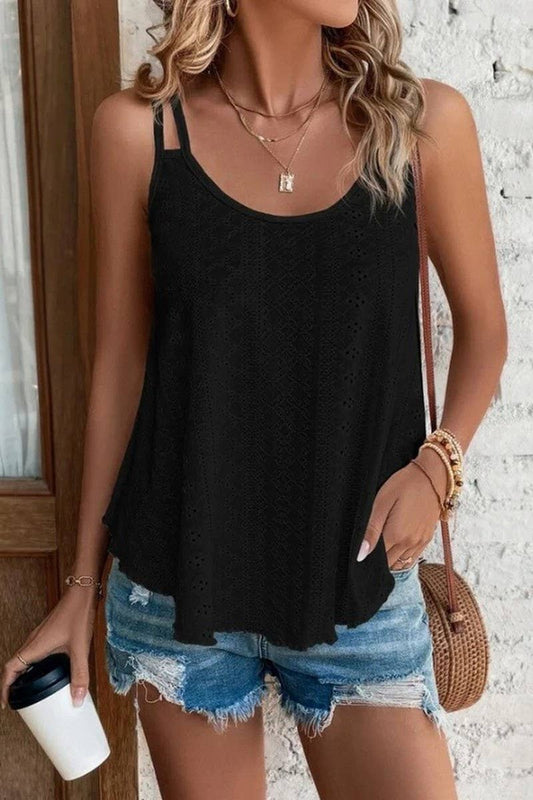 CWTTSL0413_DOUBLE SHOULDER ROUND NECK JACQUARD VEST