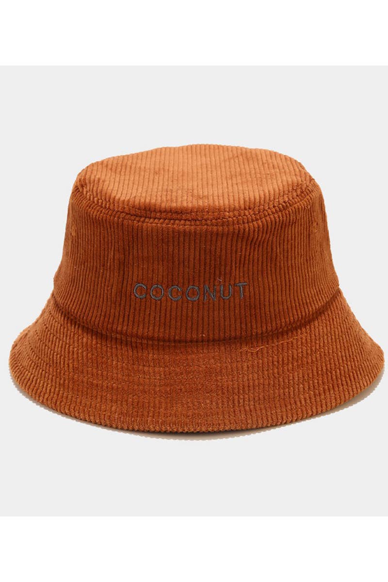COCONUT LETTERING CASUAL FISHERMAN HAT_CWAH0406