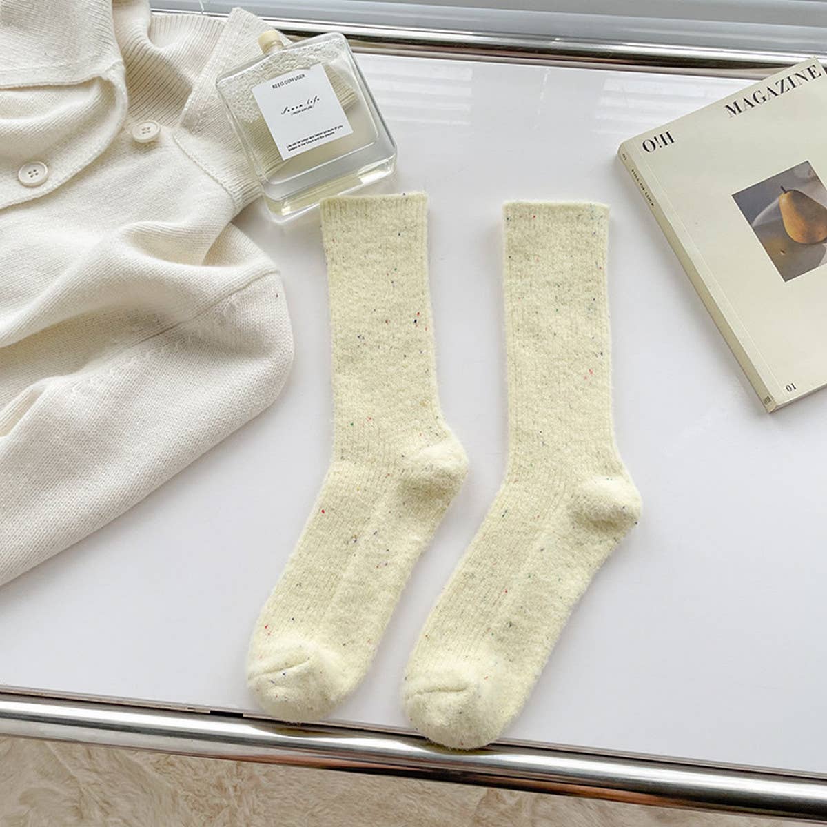 WOMEN WINTER THICKENED SOCKS WITH DOT YARN