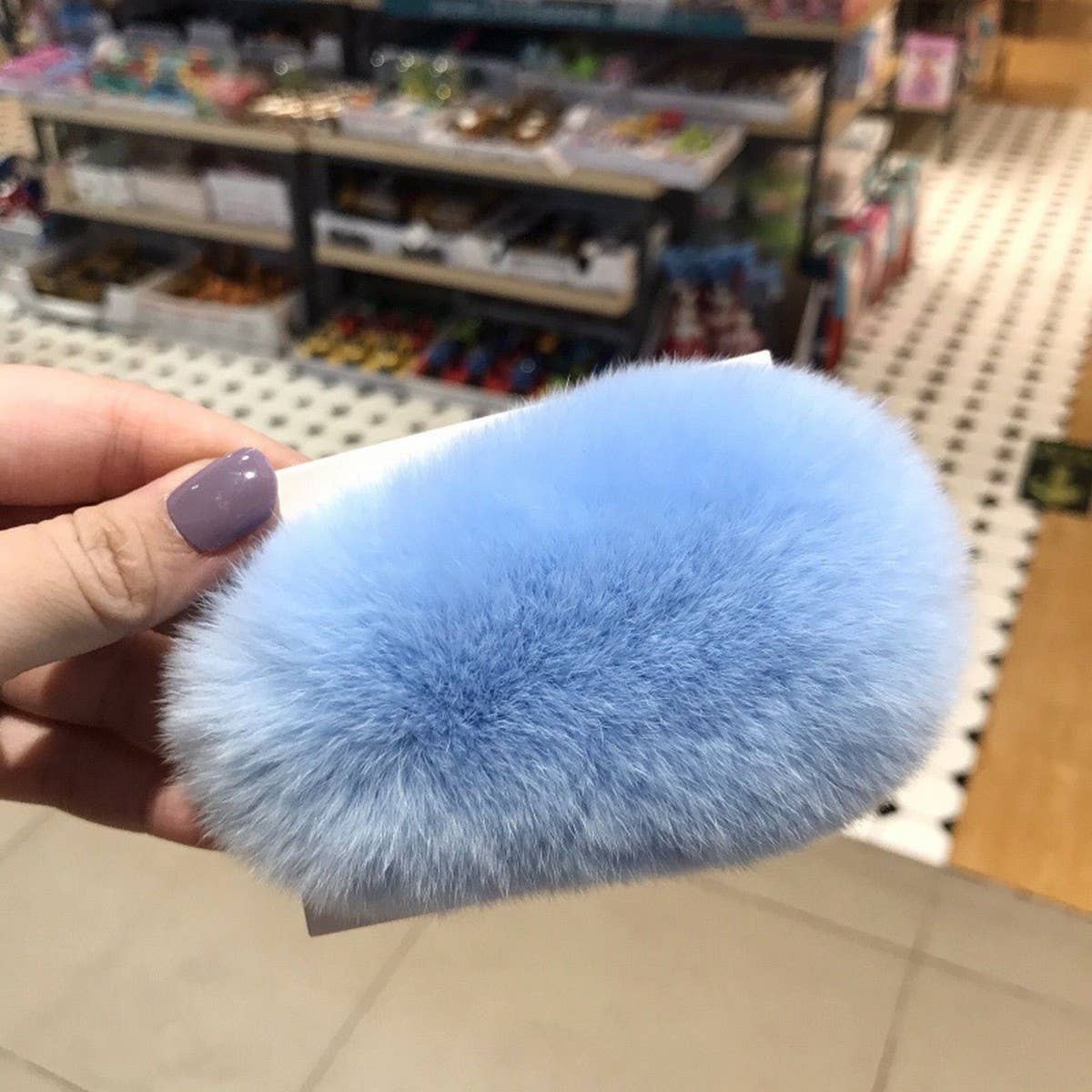 Furry Mink Hair Clip ? Cute Fluffy BB Barrette