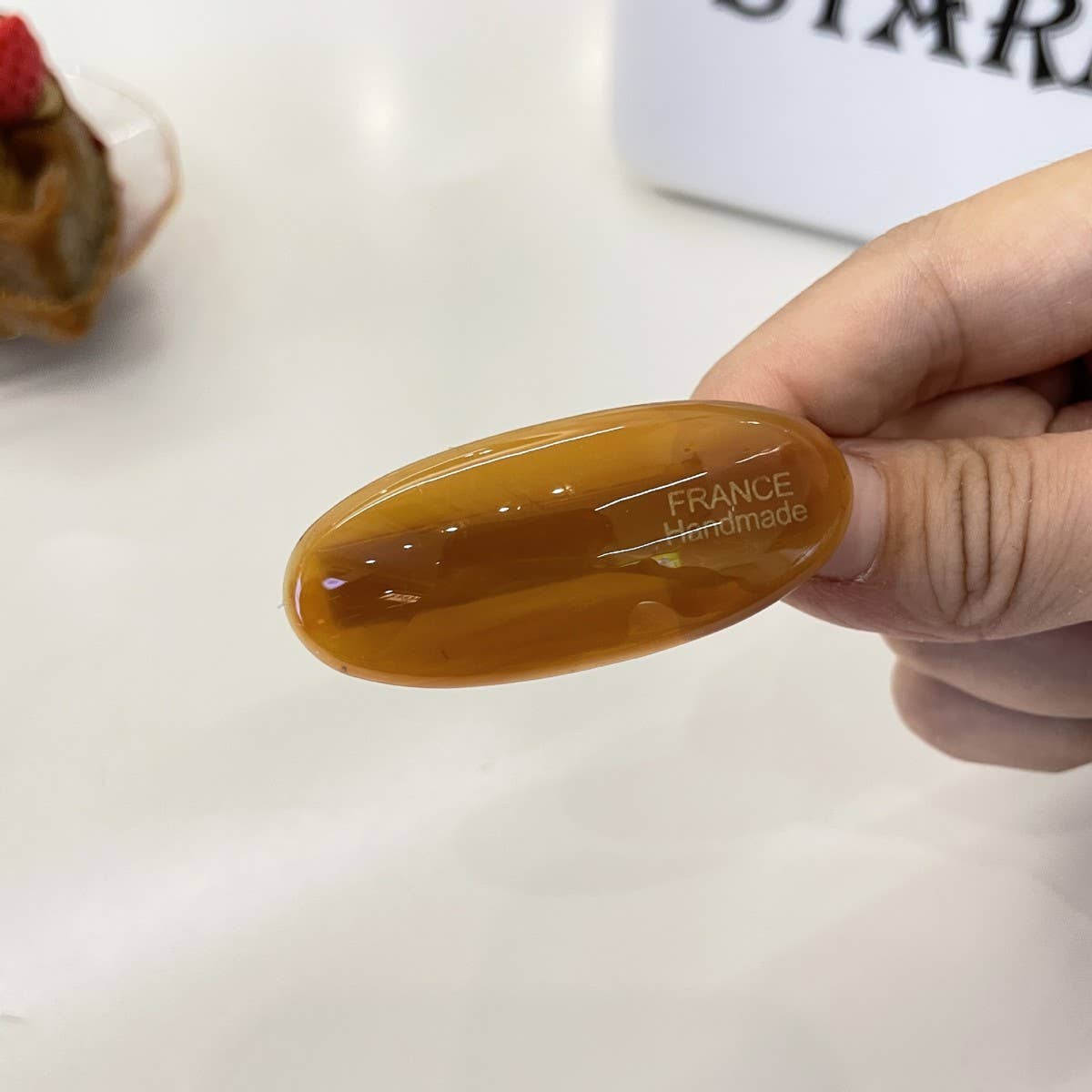 CWAHA4442_TEMPERAMENT SWEET RETRO OVAL SIMPLE HAIRPIN