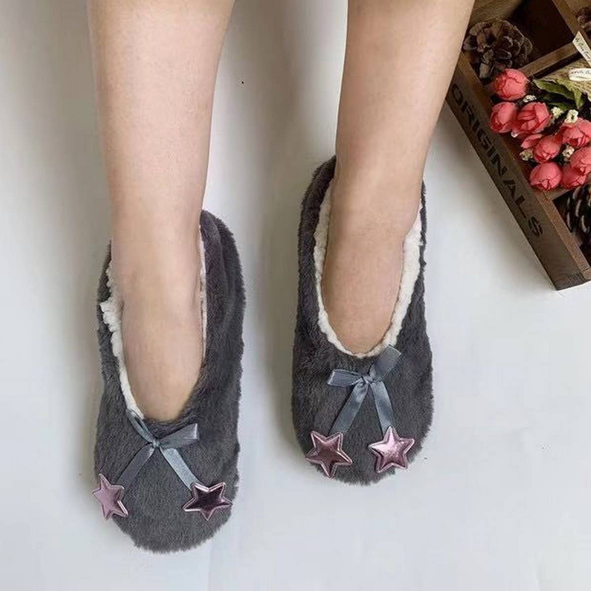 HOME WARM NON-SLIP PLUSH FLOOR SOCKS YOGA SOCKS