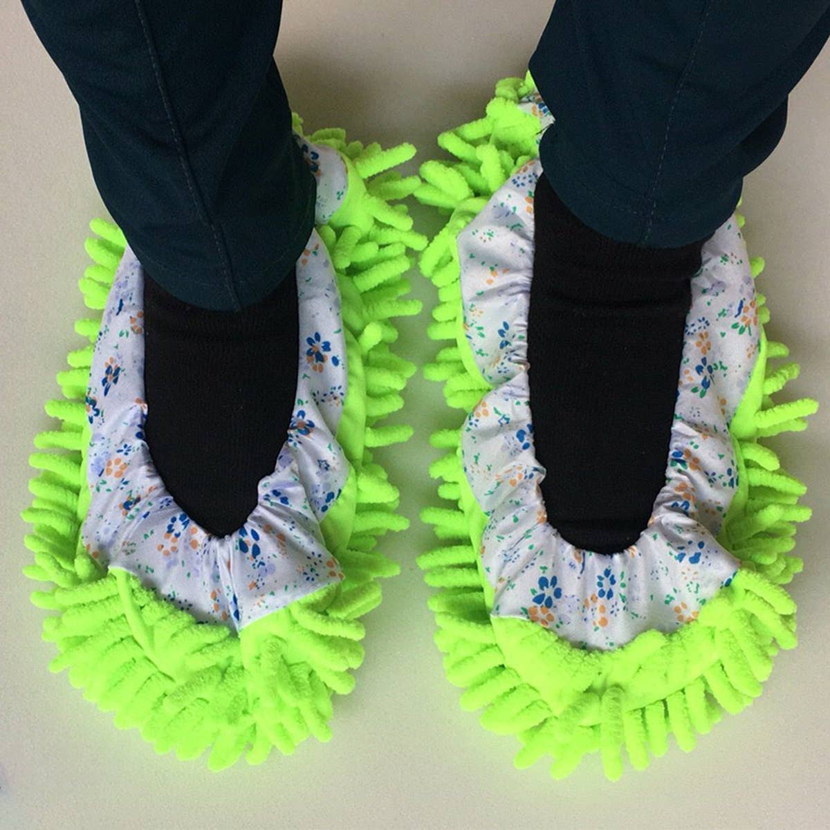 MICROFIBER MOP SLIPPERS SHOES COVER MOP SOCKS