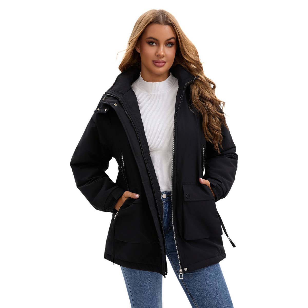 Detachable cap with fleece jacket