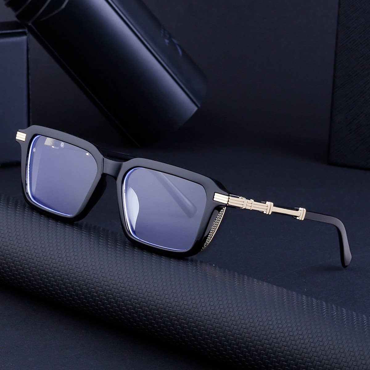 VINTAGE SQUARE FRAME STEAMPUNK SUNGLASSES