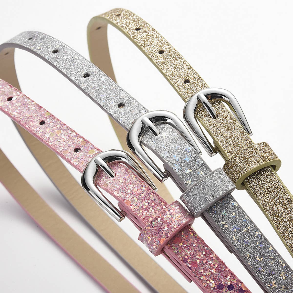 CWABE0880_VERSATILE PERSONALIZED SEQUINED PIN BUCKLE BELT