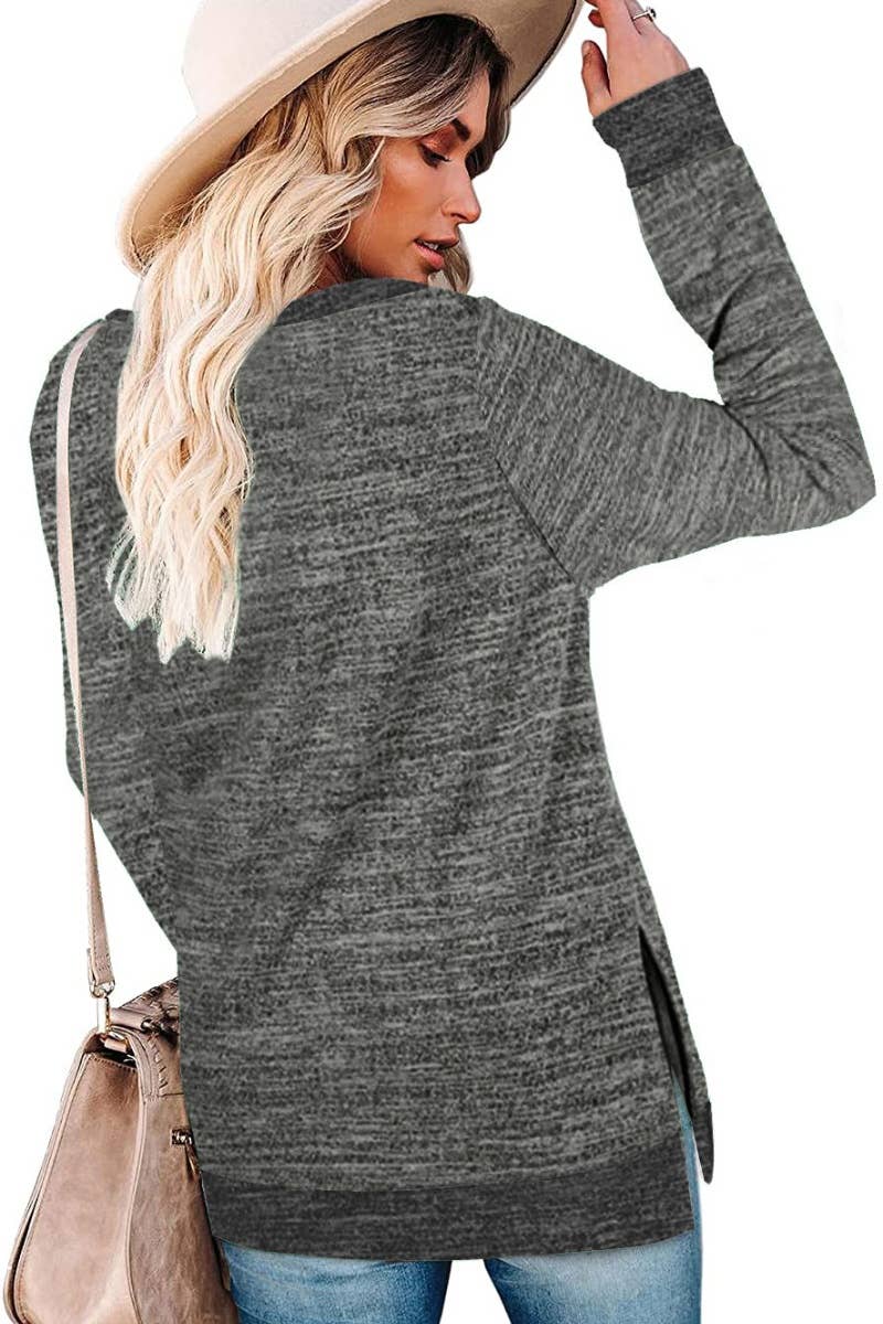 CWTBLL1889_CREW-NECK LONG-SLEEVED JUMPER WITH A SLIT