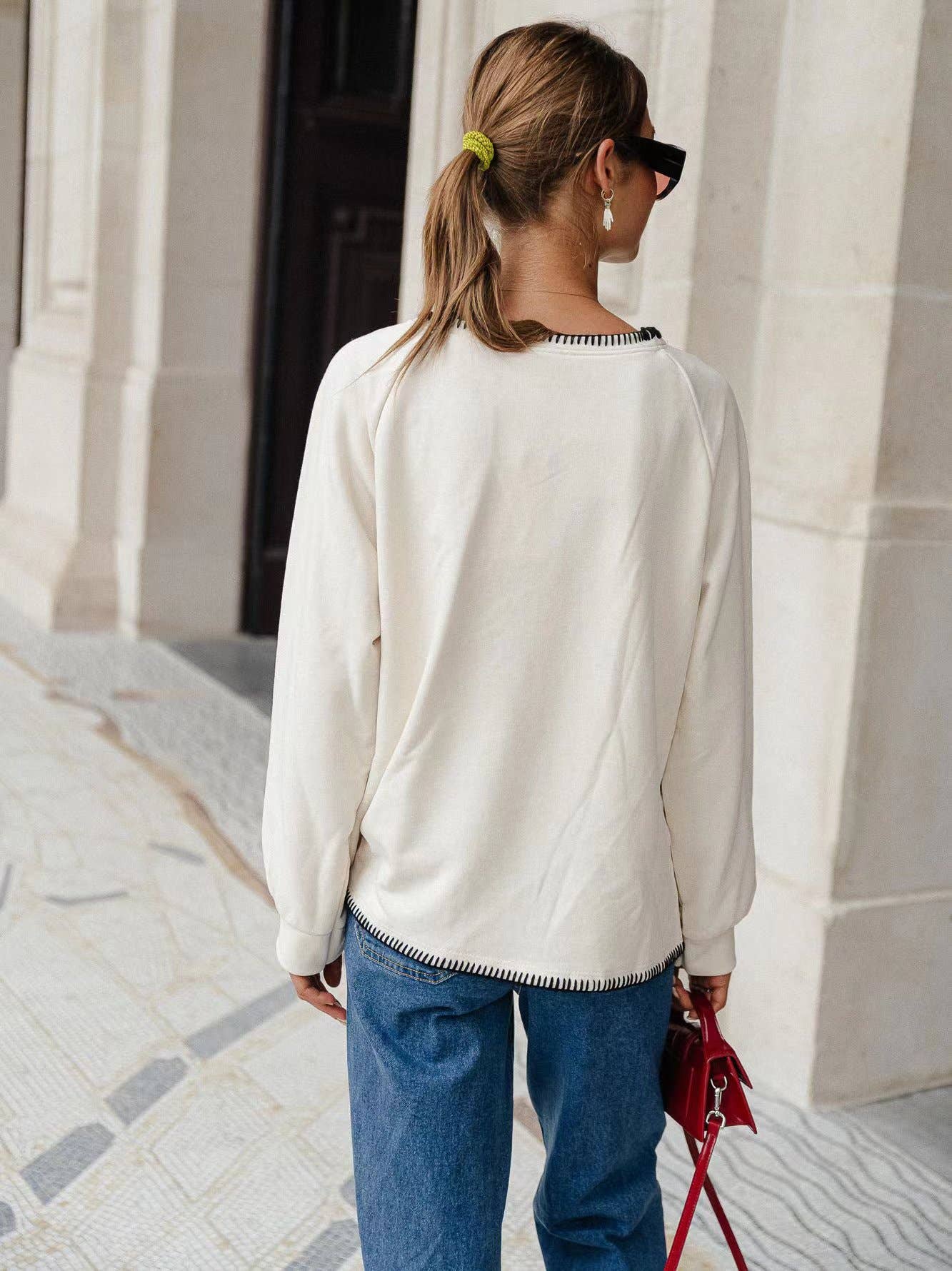 COMFORTABLE LOVE ROUND NECK LONG SLEEVE HOODIE