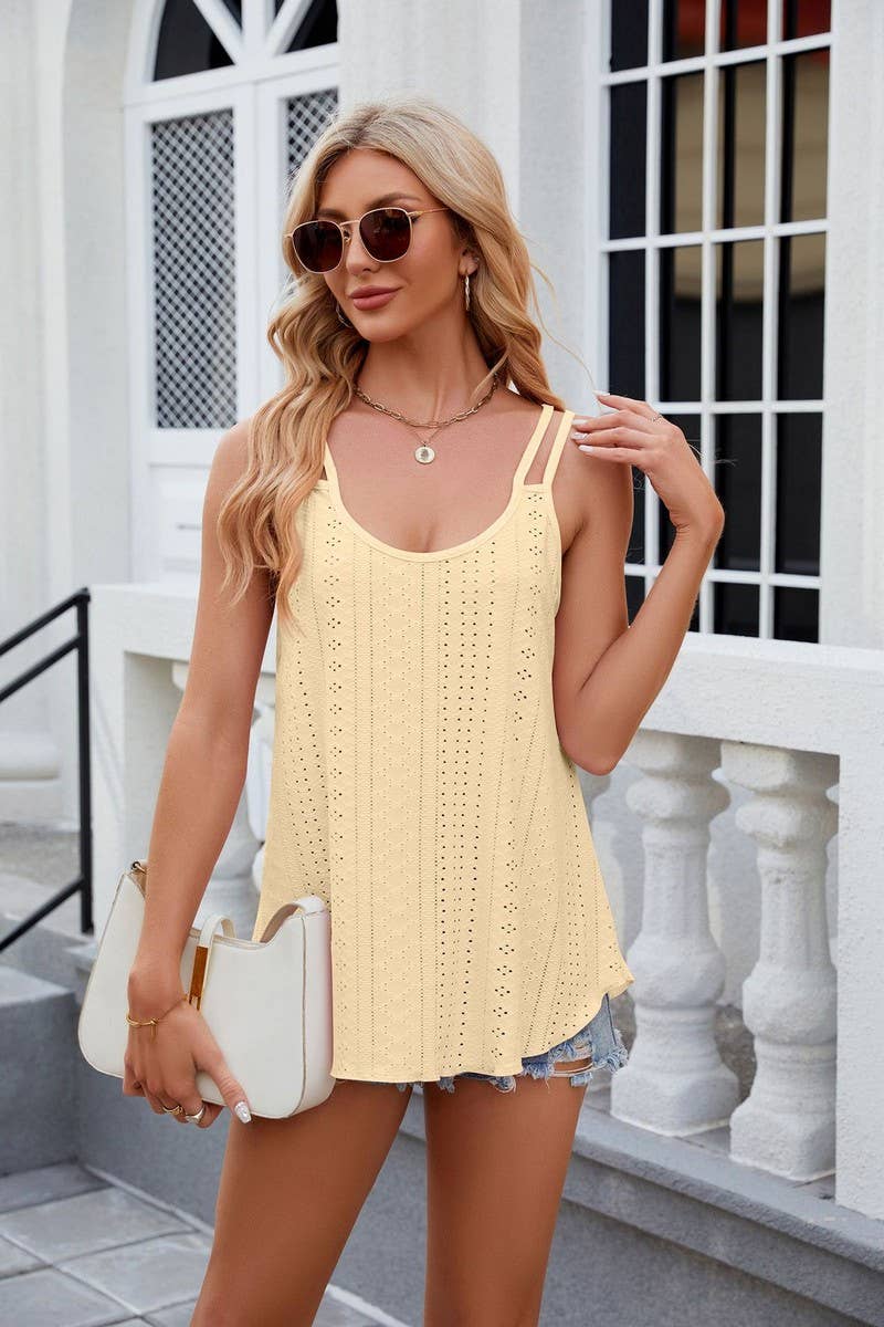 CWTTSL0228_Sleeveless Double Strap Knit Top