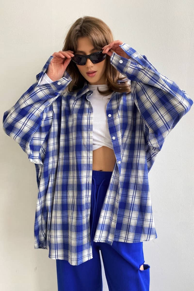 CWTSTL1597_FALL VINTAGE COMMUTER LONG-SLEEVED PLAID SHIRT