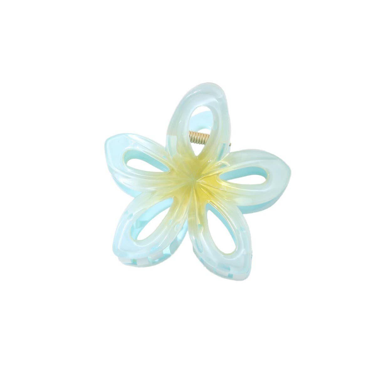 Hollow Gradient Flower Hair Claw Clips?Summer Clip