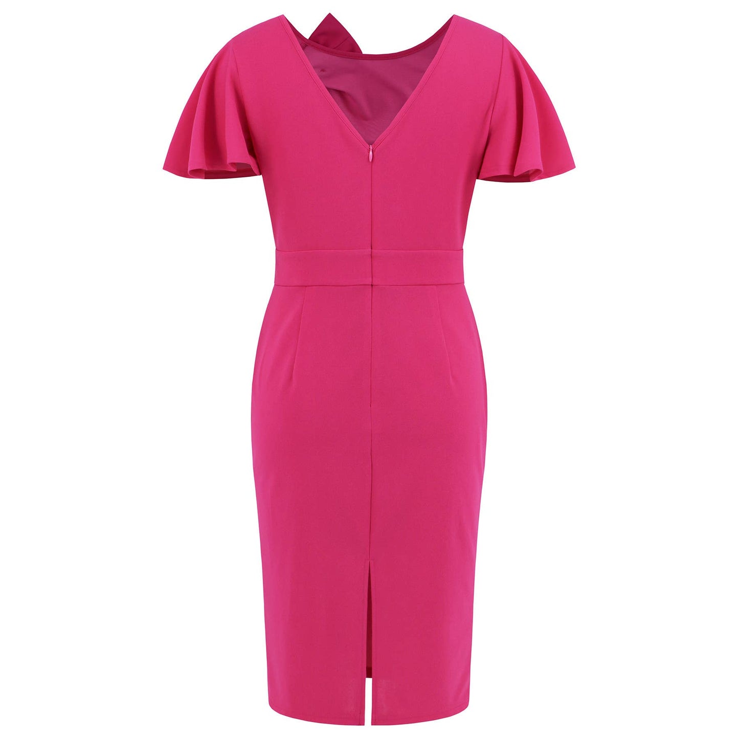 Covers buttocks elegant refined bow-tie dress