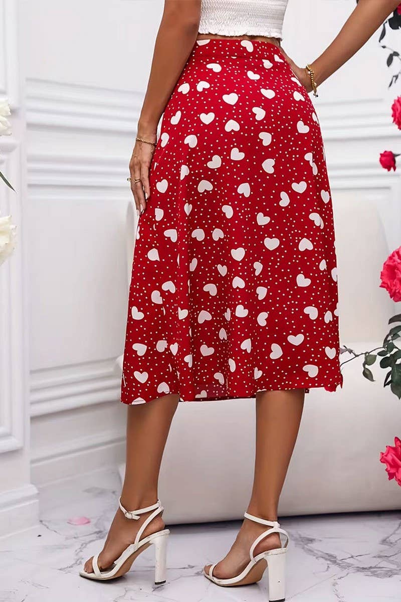 CWBMS0121_PRINTED LOVE SLIT HIP-COVERING SKIRT