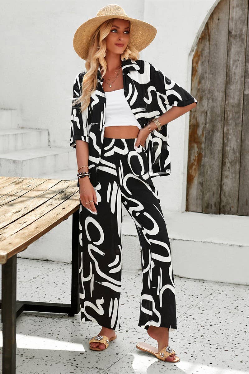 CWSS1073_SPRING AND SUMMER CASUAL COMFORT PRINTED SET