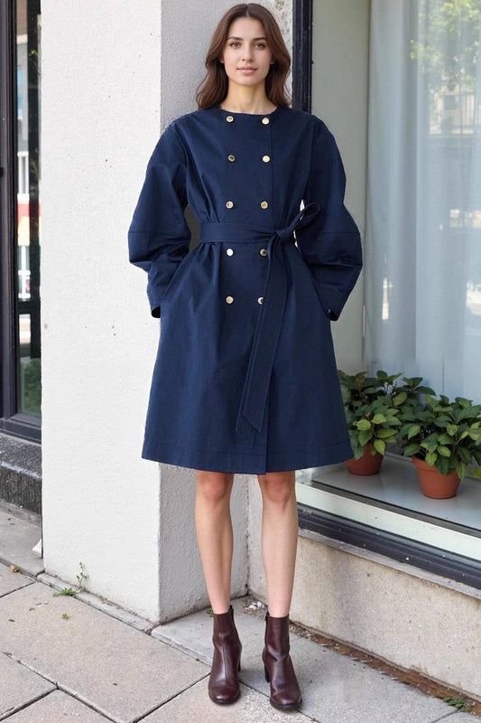 CWOCAL2327_DOUBLE-BREASTED JACKET WITH METAL BUTTONS