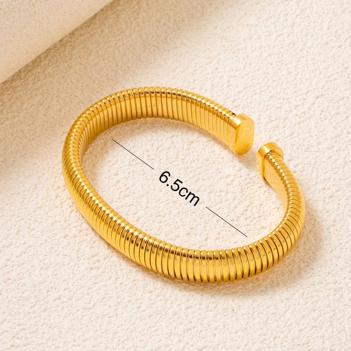 NON-FADING TITANIUM STEEL ELASTIC SPRING BRACELET_CWMM3739