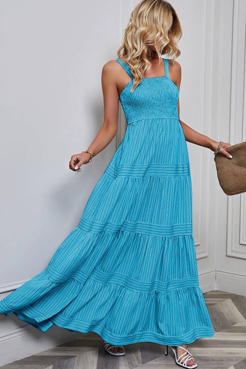 CWDMD1612_SLEEVELESS TANK TOP STRIPED MAXI DRESS