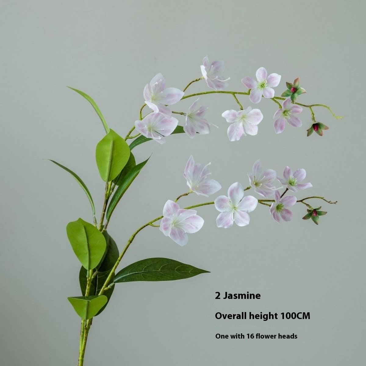 Single Stem Jasmine & Begonia Artificial Flower_CWMM6516
