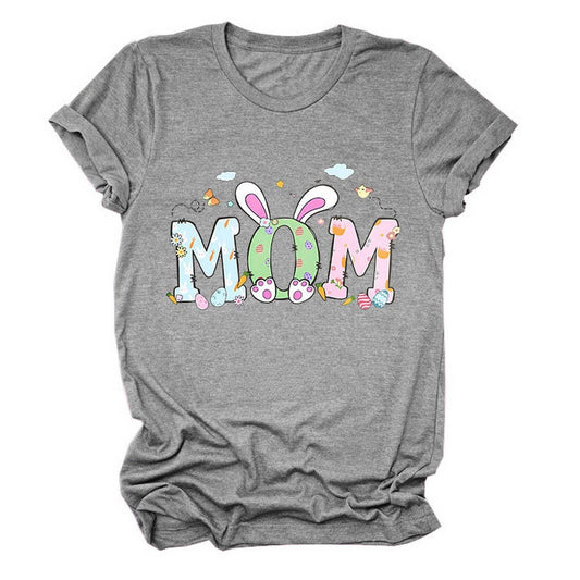EASTER PERSONALITY FUN PRINTED SHORT SLEEVE TEES_CWTTS0783