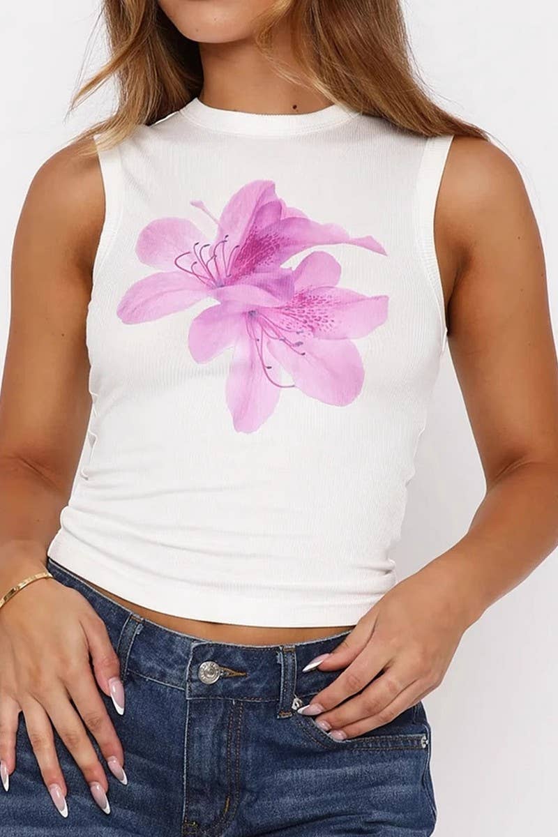 CWTDSSL0016_SPRING AND SUMMER SEXY HOT GIRL PRINTED VEST