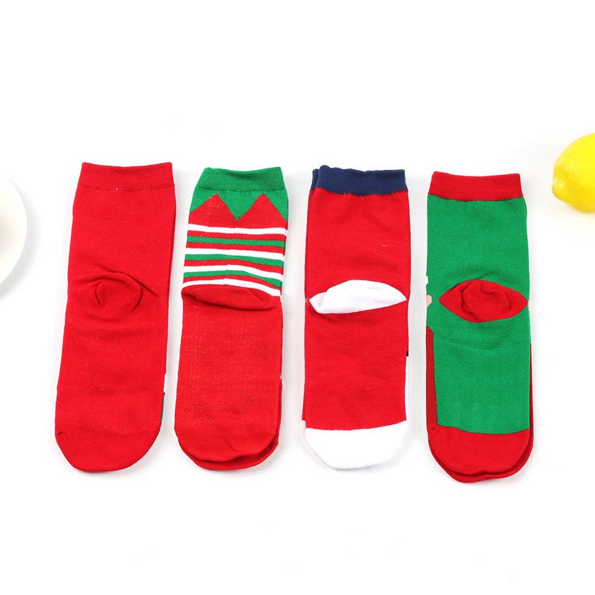 CWMS0818_Santa Claus Cartoon Elk Snowman Christmas Socks