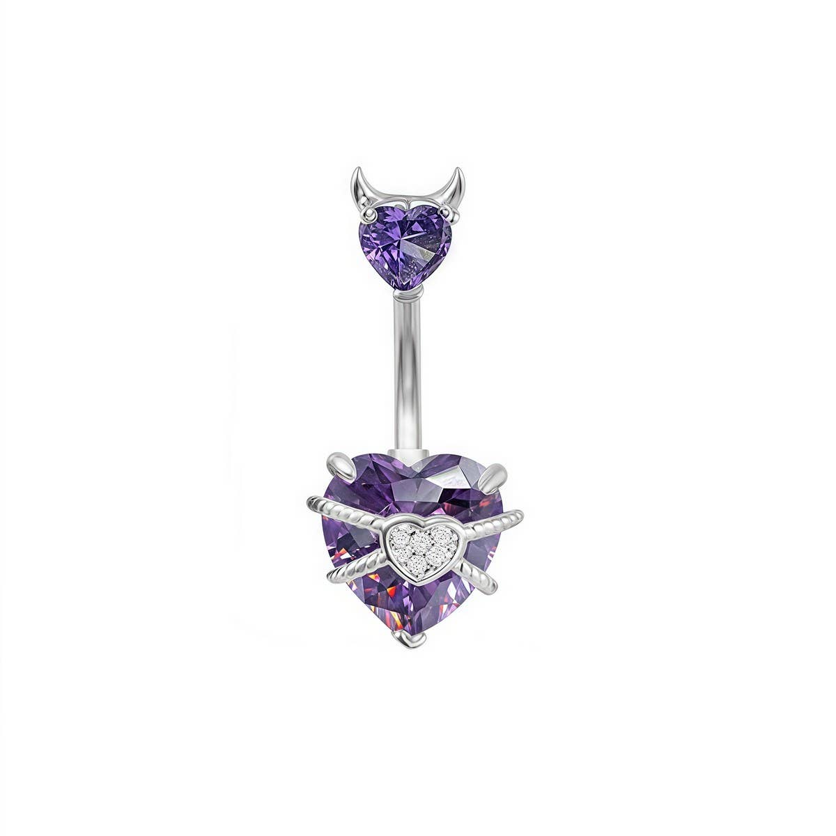 Sweet Stainless Steel Belly Ring Fashion Piercing