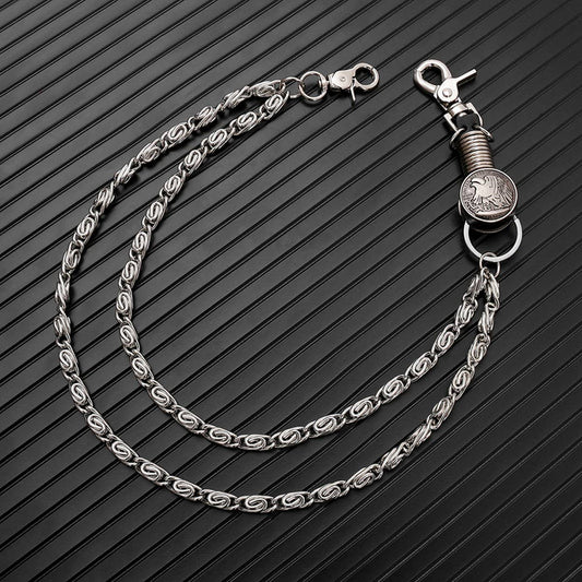 FASHIONABLE SMALL MULTI-LAYERED CHAIN JEANS CHAIN