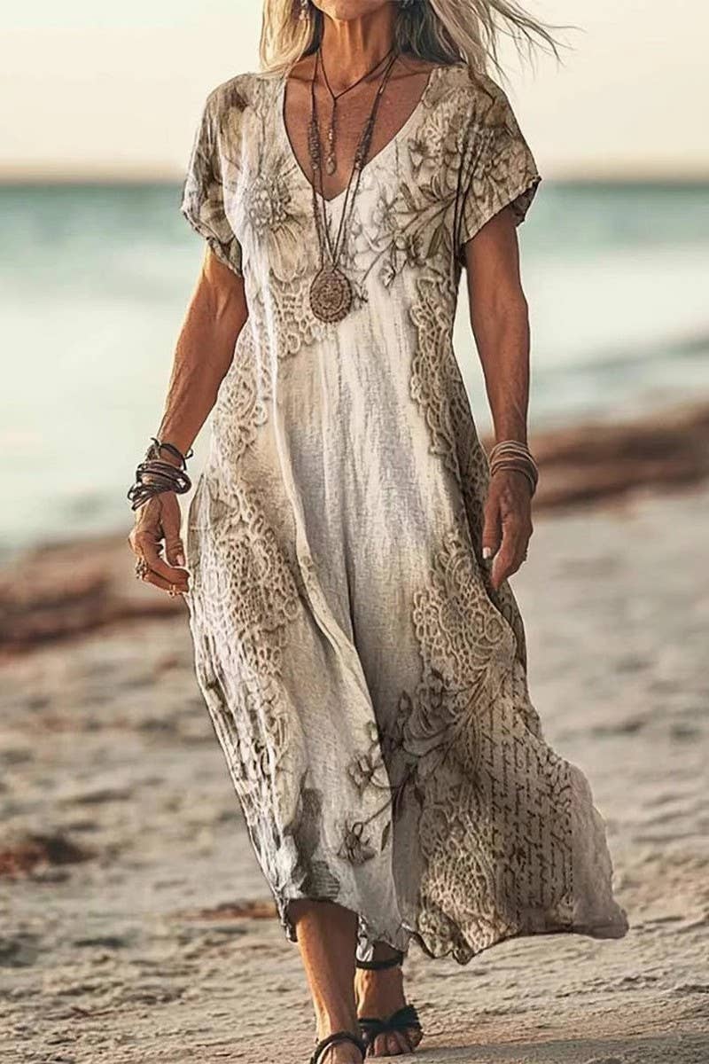 CWDMD6217_NEW SUMMER RETRO PRINT CASUAL DRESS