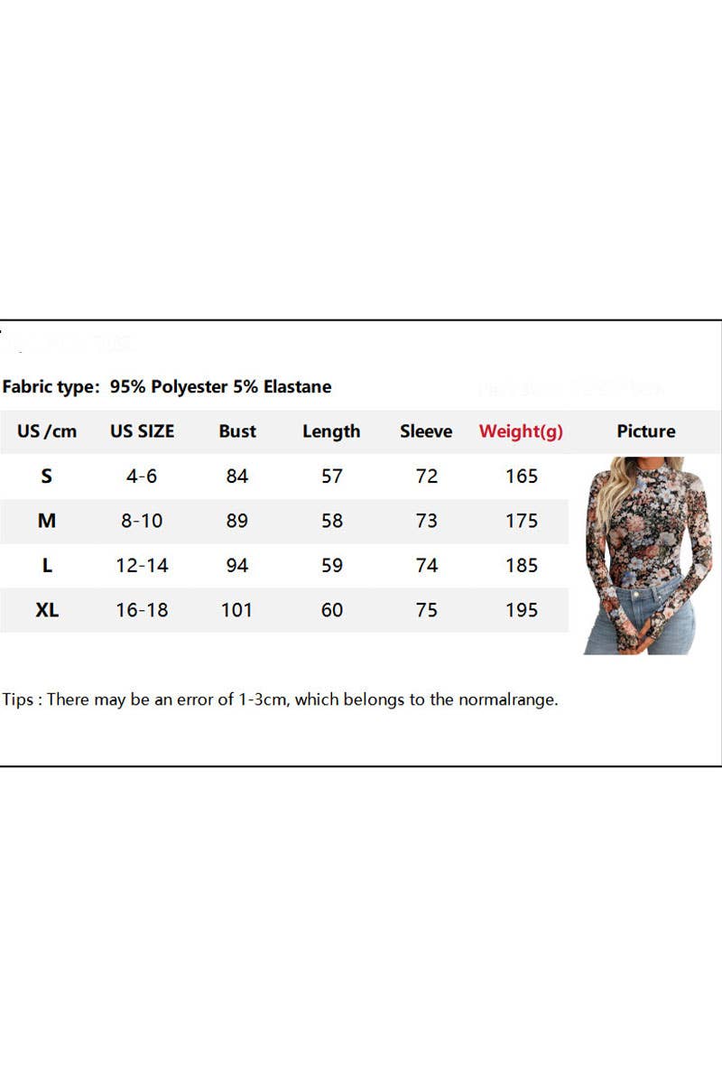 CWTTL2004_WOMEN'S HALF TURTLENECK LONG SLEEVE SEXY T-SHIRT